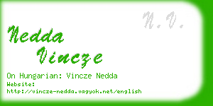 nedda vincze business card
